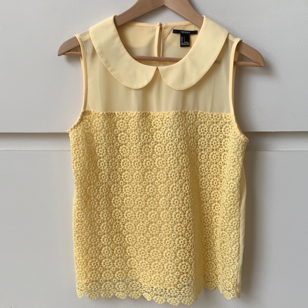 Sleeveless Blouse Top Size Small